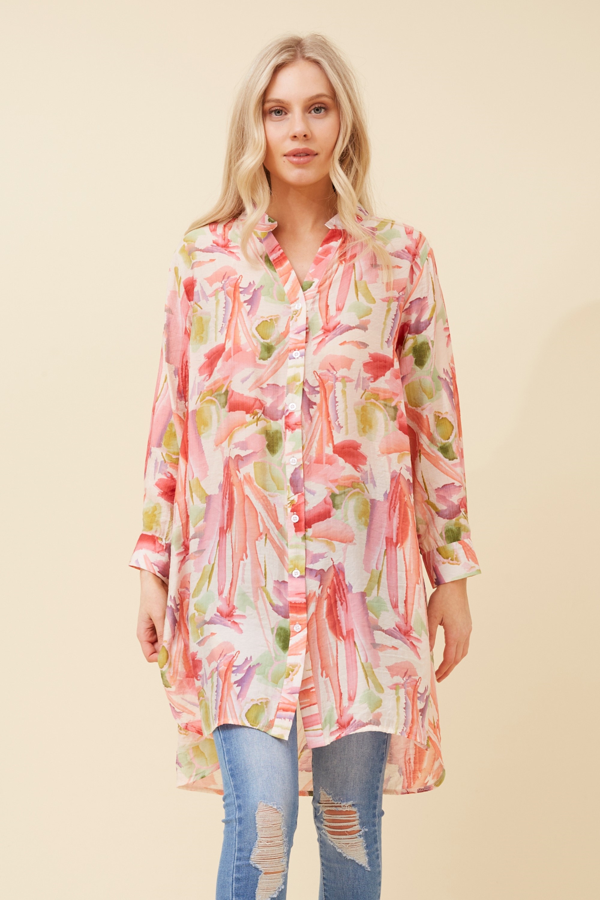 JANSON ABSTRACT PRINT SHIRT