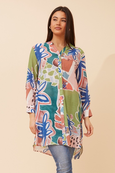 JANSON ABSTRACT PRINT SHIRT