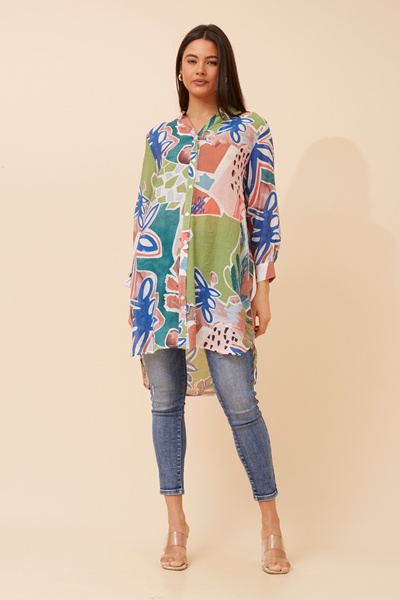 JANSON ABSTRACT PRINT SHIRT