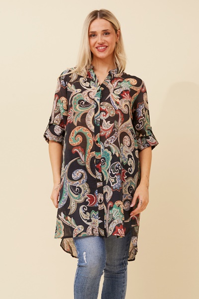 JANSON BOHO HI LOW TUNIC