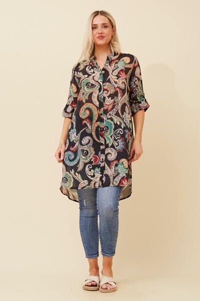 JANSON BOHO HI LOW TUNIC