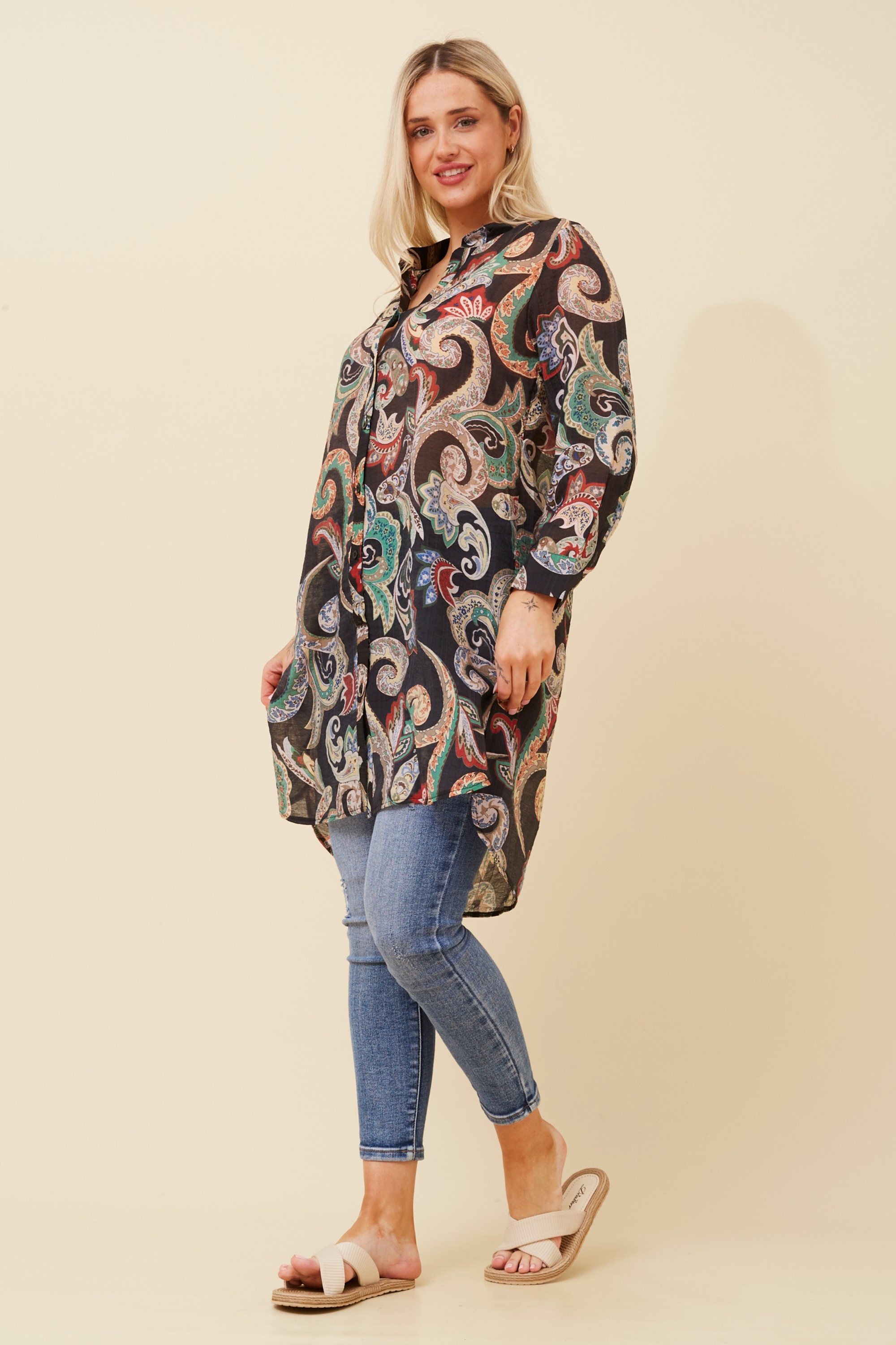 JANSON BOHO HI LOW TUNIC