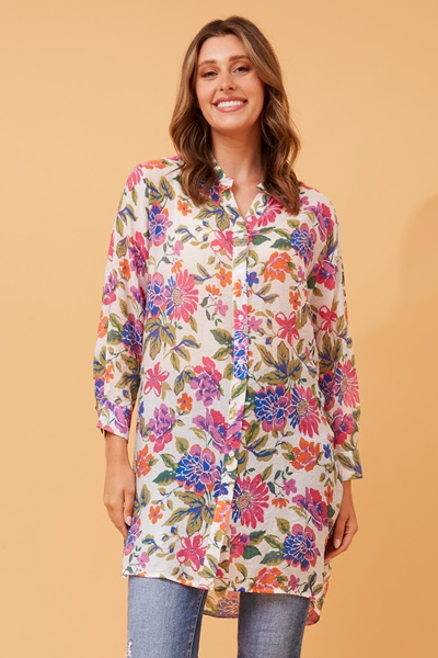 JANSON FLORAL HI LOW TUNIC