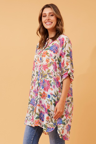 JANSON FLORAL HI LOW TUNIC