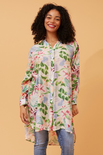 JANSON FLORAL HI LOW TUNIC