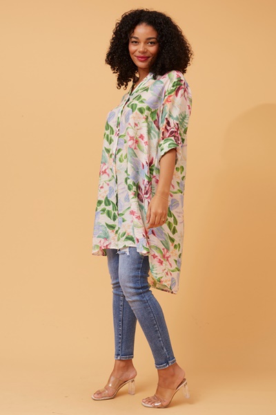 JANSON FLORAL HI LOW TUNIC