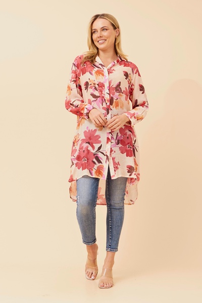 JANSON FLORAL TUNIC SHIRT