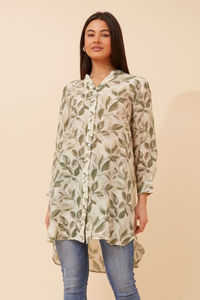 JANSON LEAF PRINT SHIRT