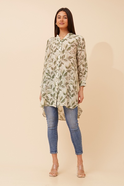 JANSON LEAF PRINT SHIRT