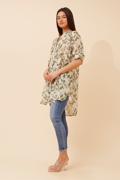 JANSON LEAF PRINT SHIRT