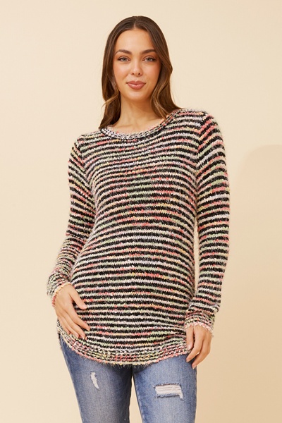JARITA STRIPED KNIT JUMPER