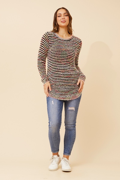 JARITA STRIPED KNIT JUMPER