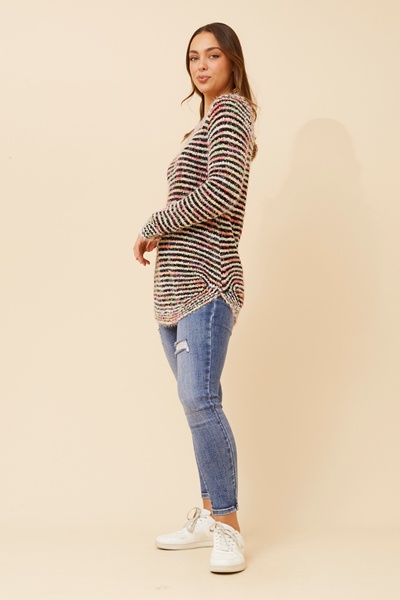JARITA STRIPED KNIT JUMPER