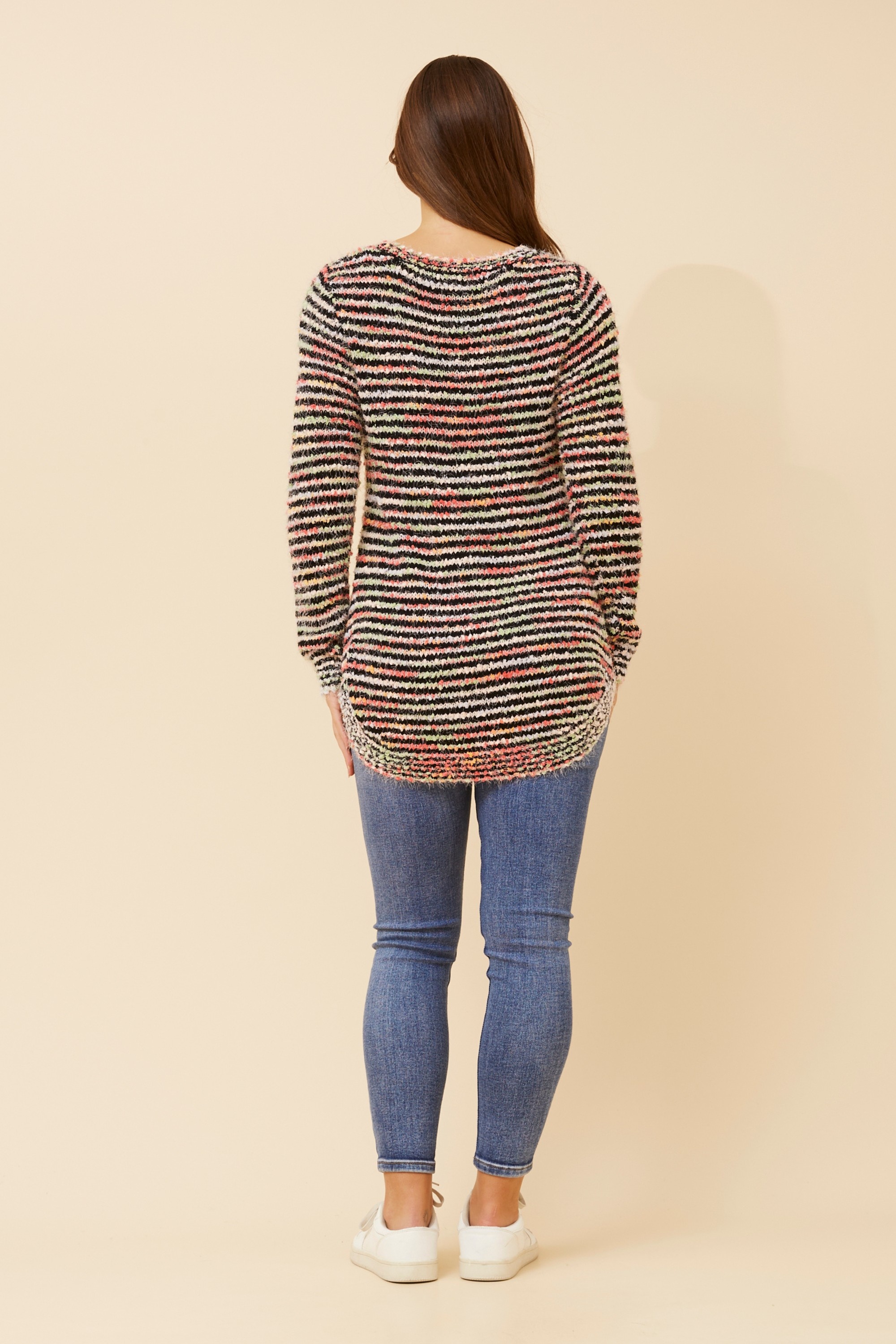 JARITA STRIPED KNIT JUMPER