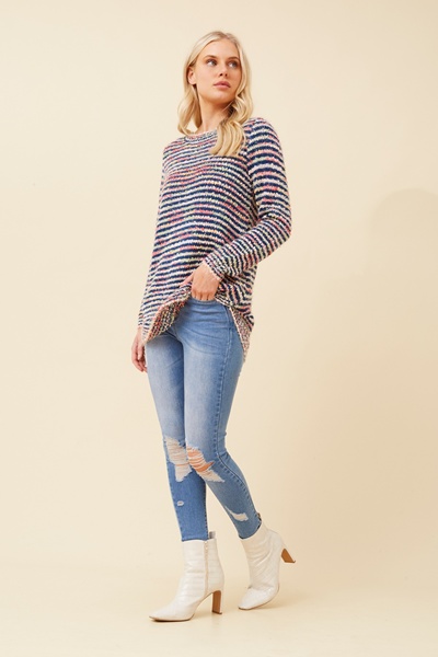 JARITA STRIPED KNIT JUMPER
