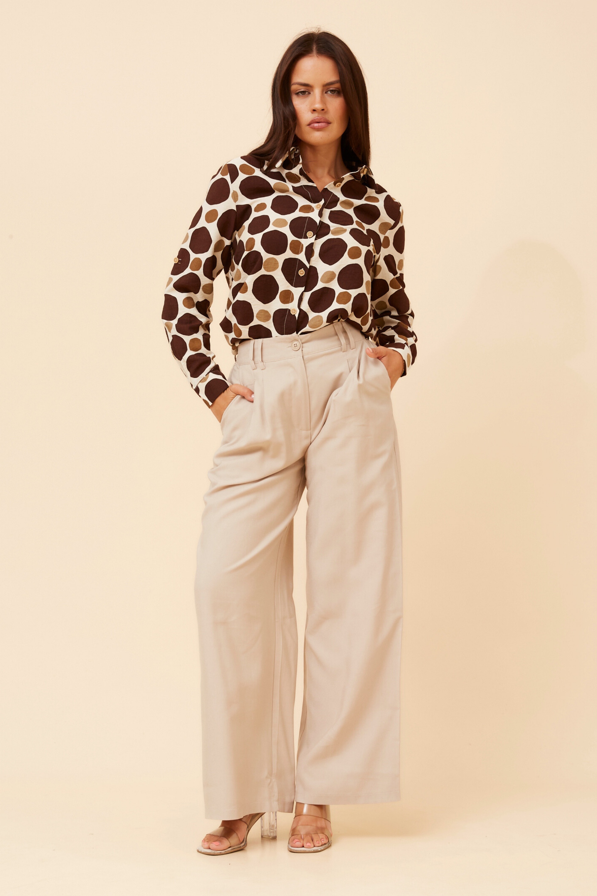 JARRAH POLKA DOT PRINT SHIRT