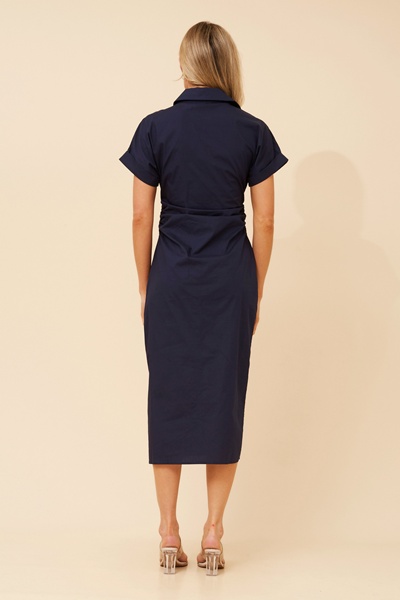 JASMIA SOLID MIDI DRESS