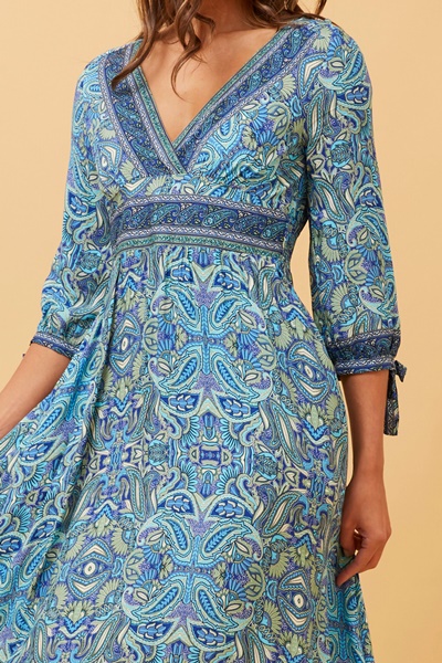 JASMINE PAISLEY BOHO MAXI DRESS