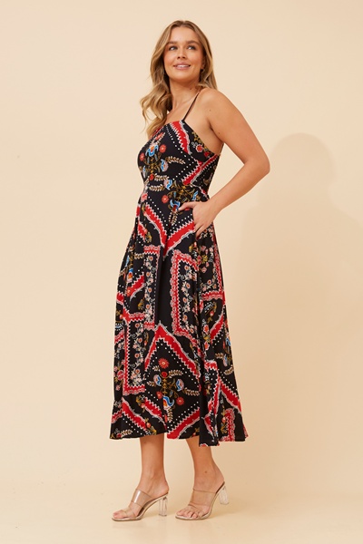 JAVAN BOHO PRINT DRESS