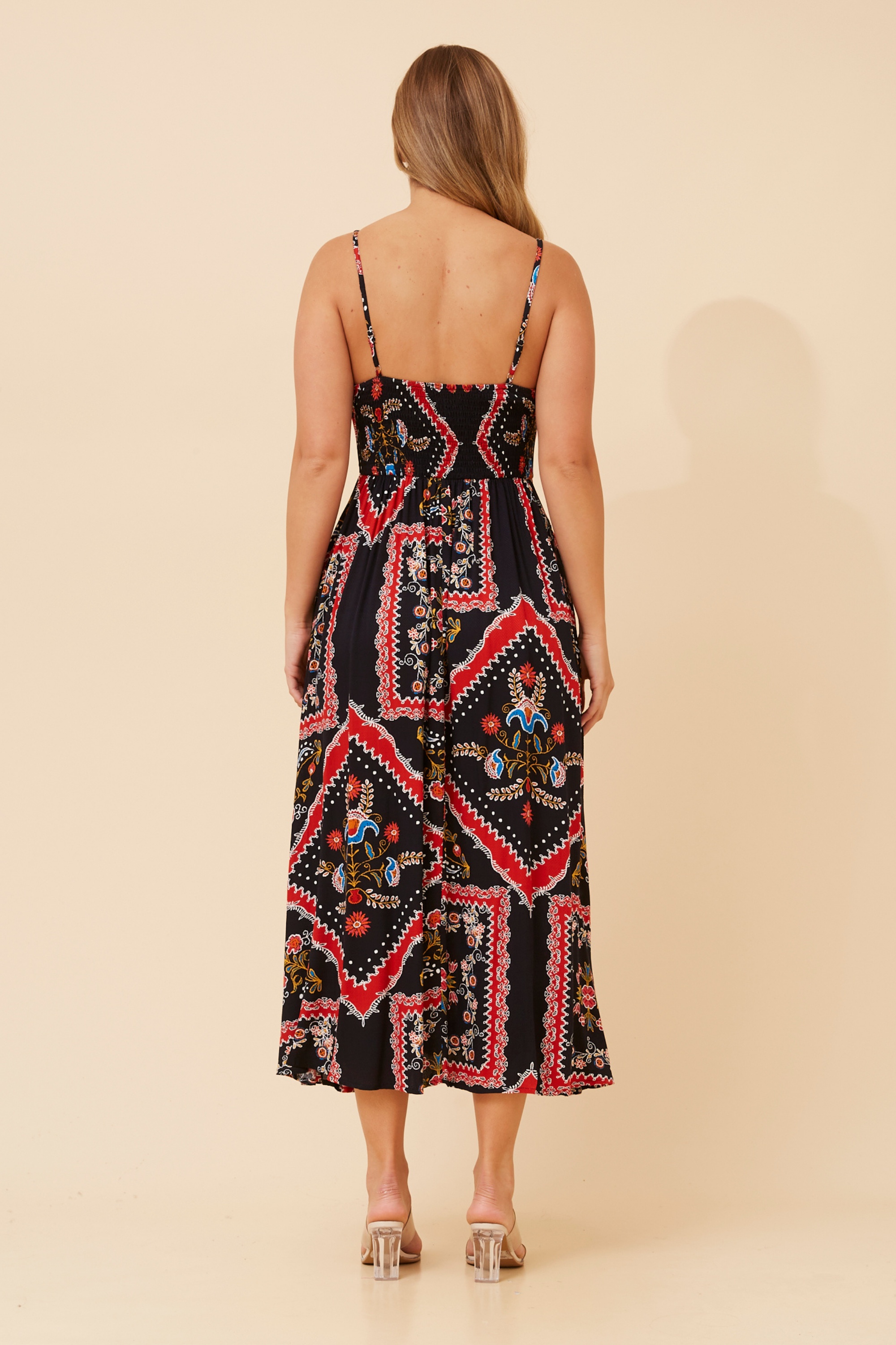 JAVAN BOHO PRINT DRESS