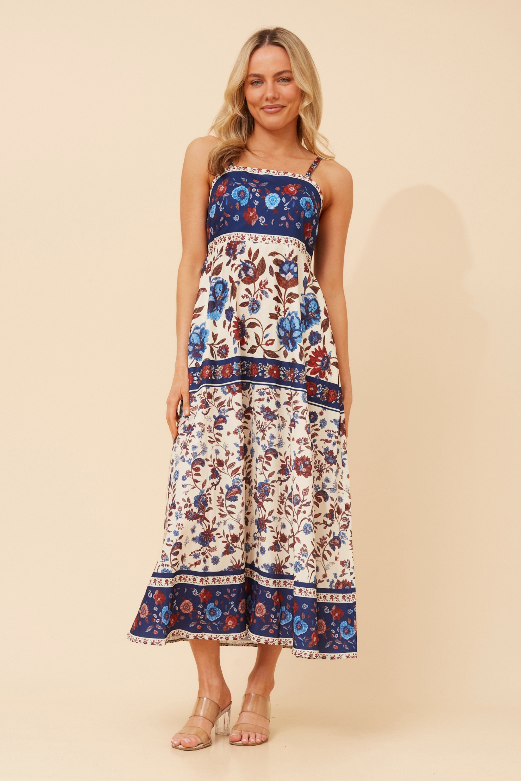 JAVAN FLORAL MIDI DRESS