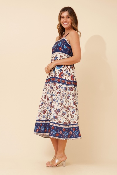 JAVAN FLORAL MIDI DRESS