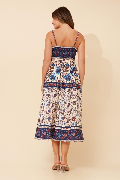 JAVAN FLORAL MIDI DRESS