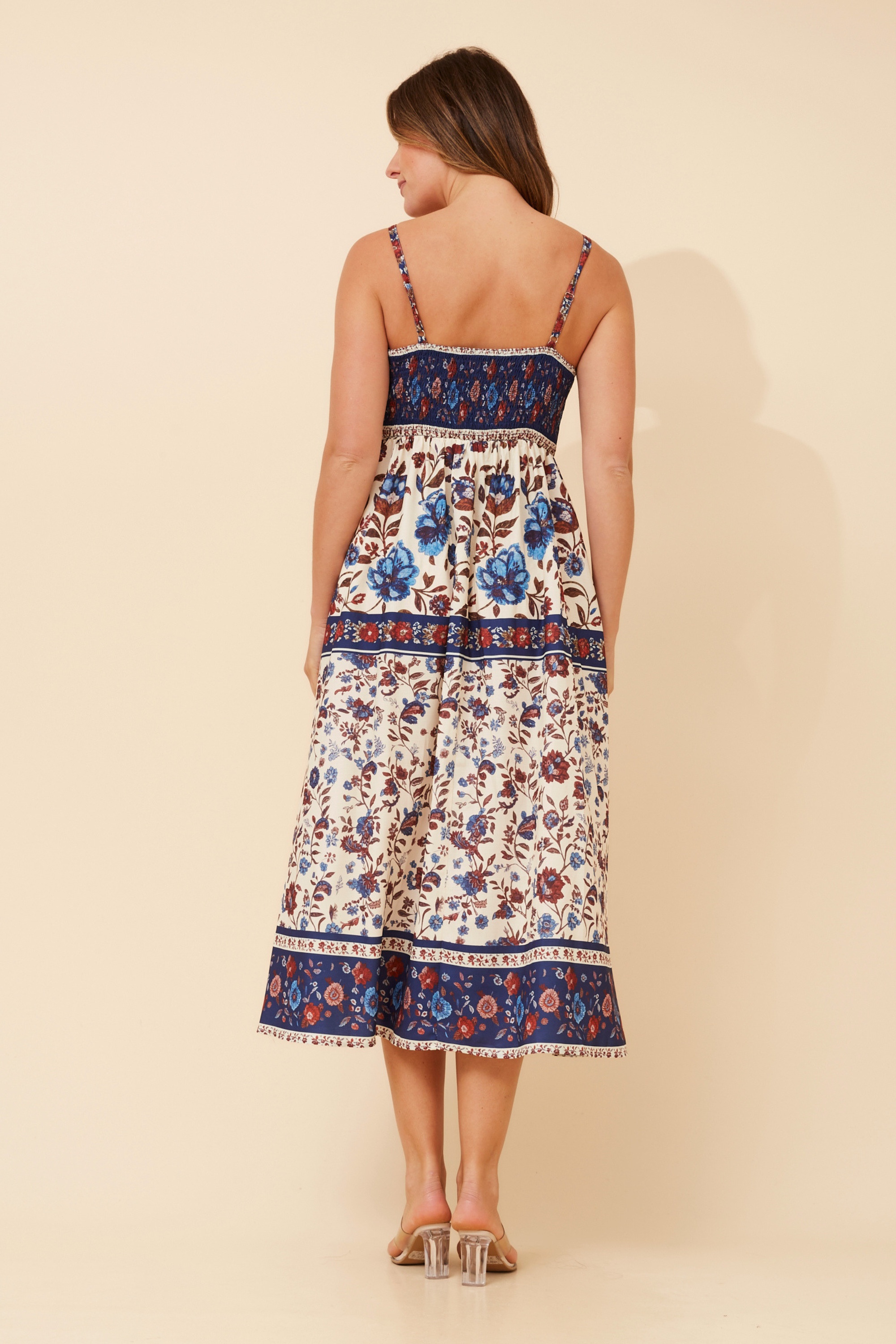 JAVAN FLORAL MIDI DRESS