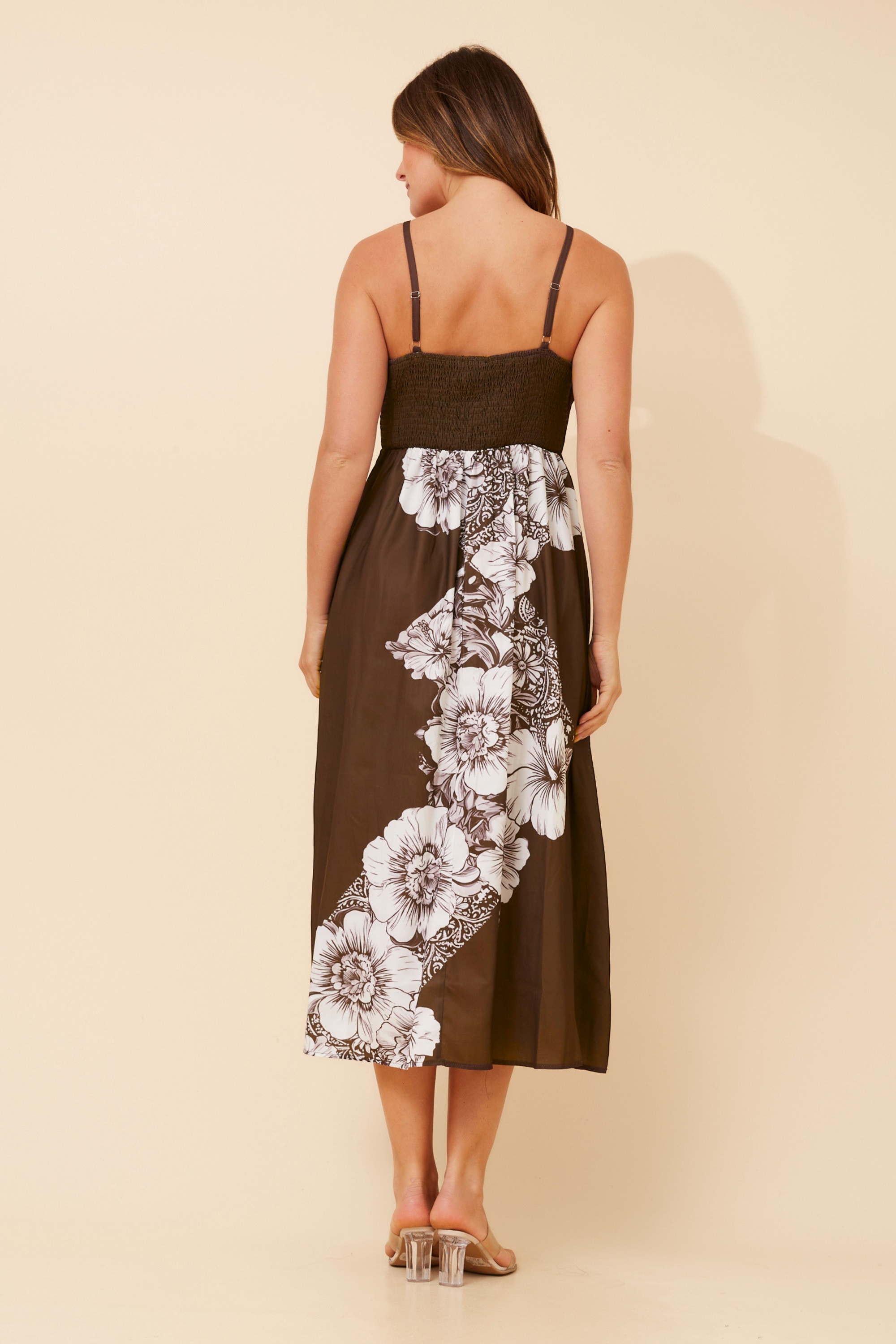 JAVAN FLORAL MIDI DRESS