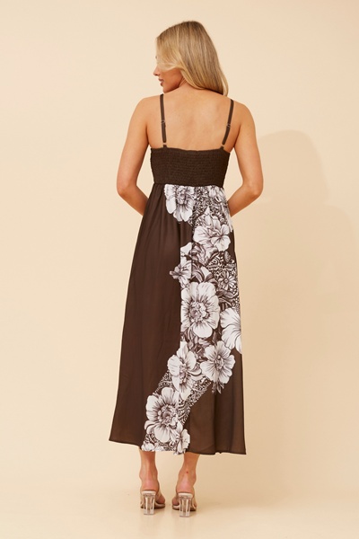 JAVAN FLORAL MIDI DRESS