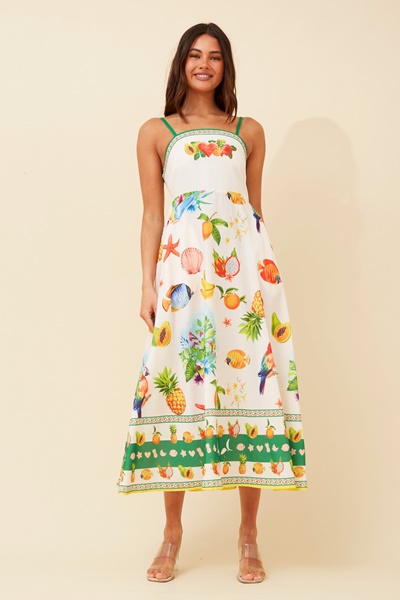 JAVAN WANDERLUST MIDI DRESS