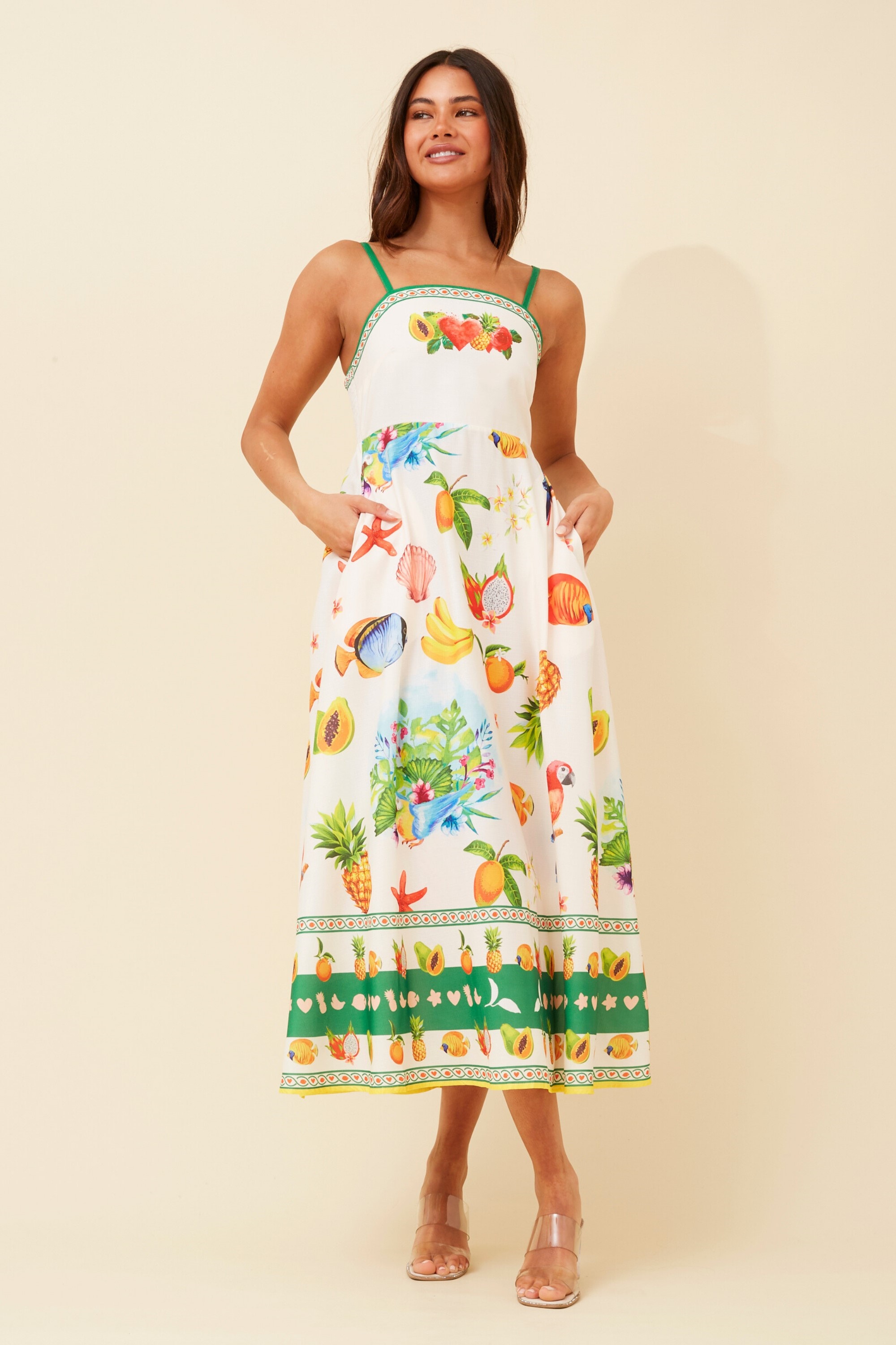 JAVAN WANDERLUST MIDI DRESS