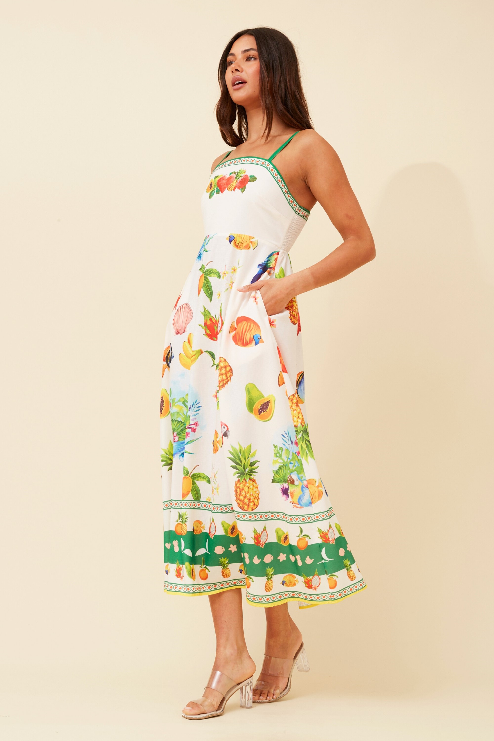 JAVAN WANDERLUST MIDI DRESS