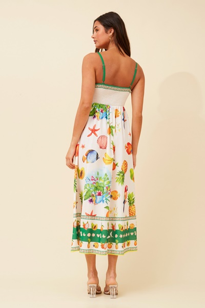 JAVAN WANDERLUST MIDI DRESS