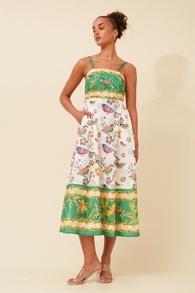 JAVAN WANDERLUST MIDI DRESS