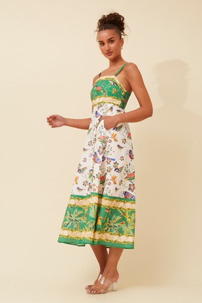 JAVAN WANDERLUST MIDI DRESS