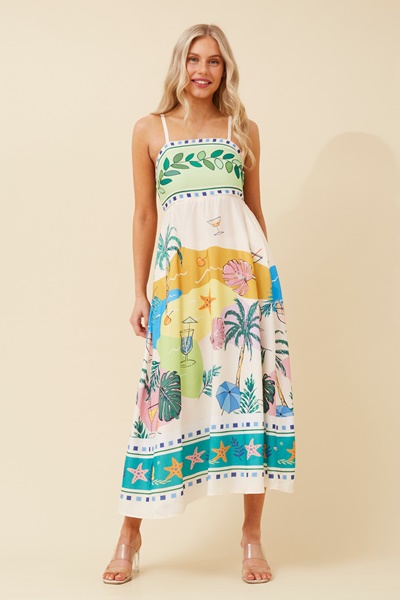 JAVAN WANDERLUST MIDI DRESS