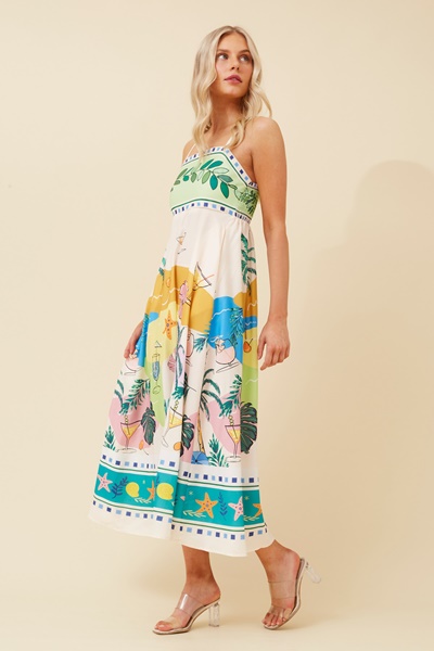 JAVAN WANDERLUST MIDI DRESS