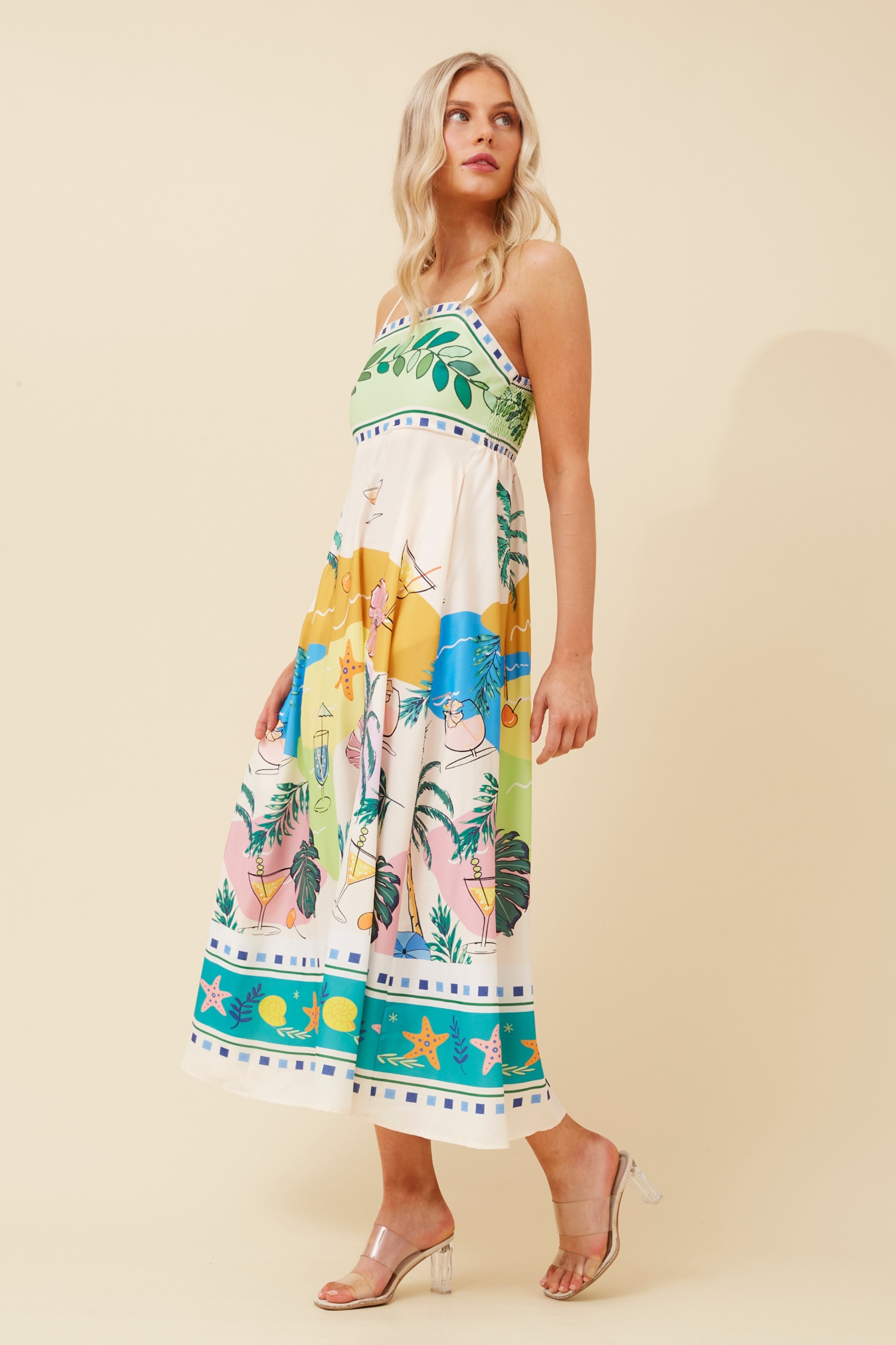 JAVAN WANDERLUST MIDI DRESS