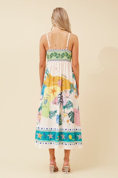 JAVAN WANDERLUST MIDI DRESS