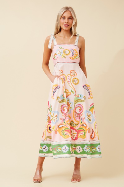 JAVAN WANDERLUST MIDI DRESS