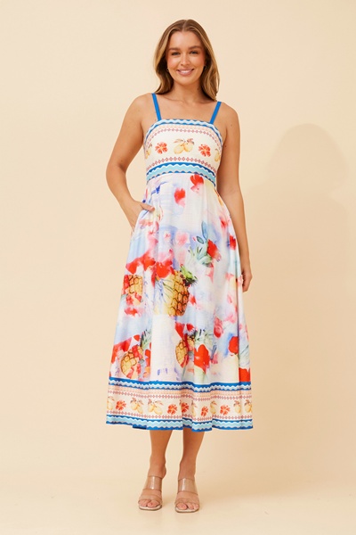 JAVAN WANDERLUST MIDI DRESS