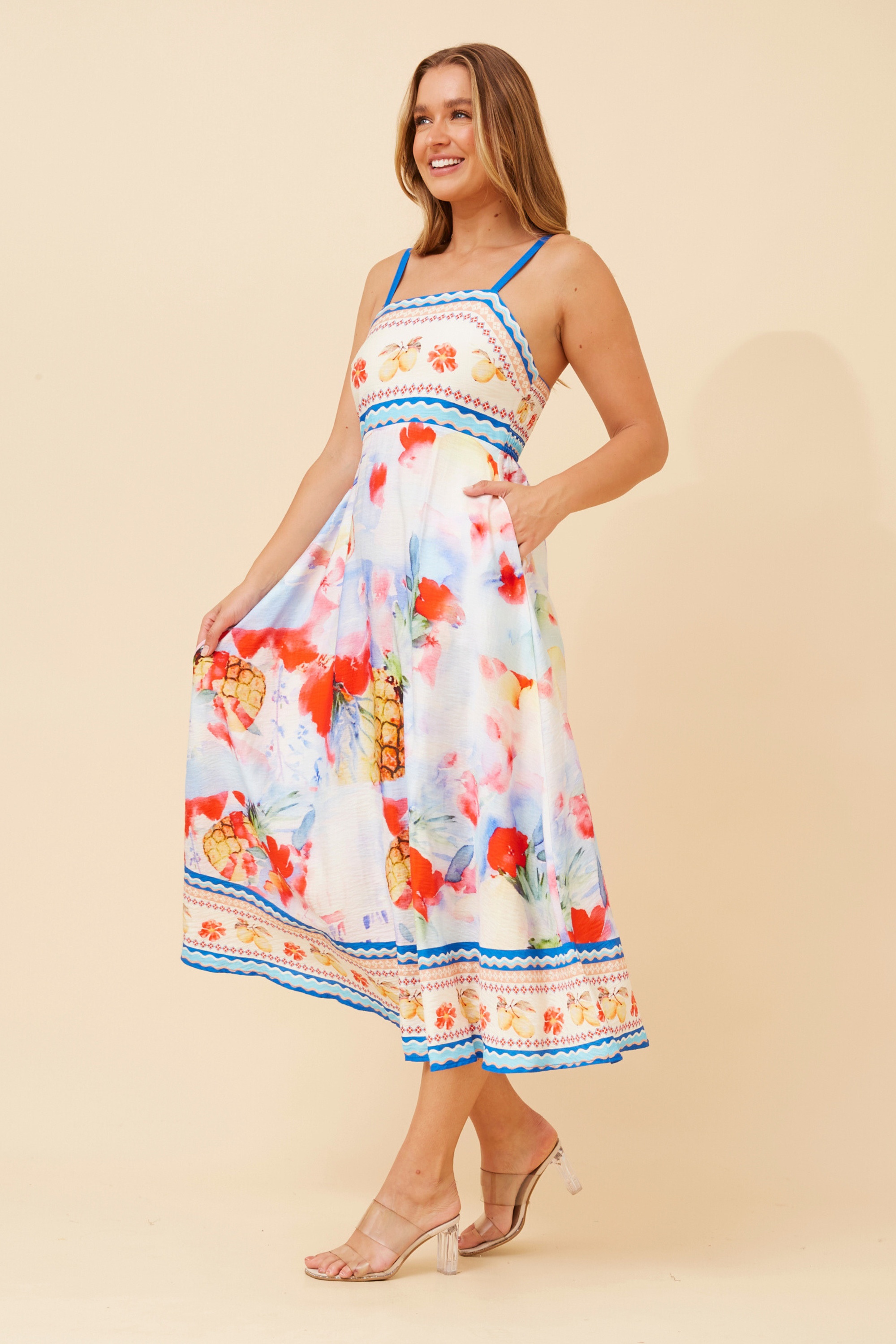 JAVAN WANDERLUST MIDI DRESS