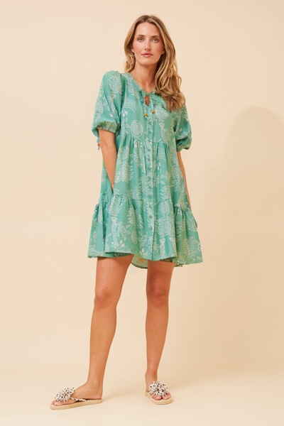 JAVANA ABSTRACT PRINT DRESS