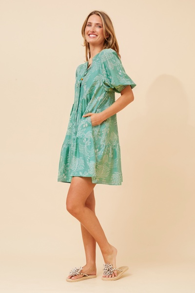 JAVANA ABSTRACT PRINT DRESS