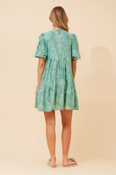 JAVANA ABSTRACT PRINT DRESS