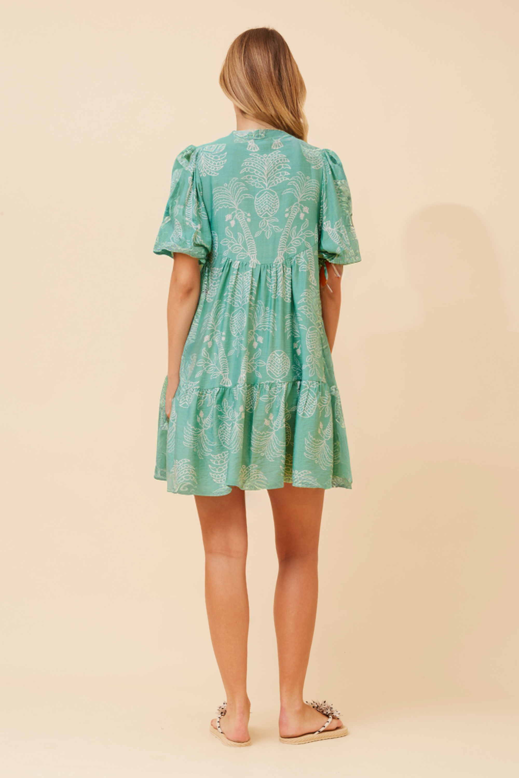 JAVANA ABSTRACT PRINT DRESS