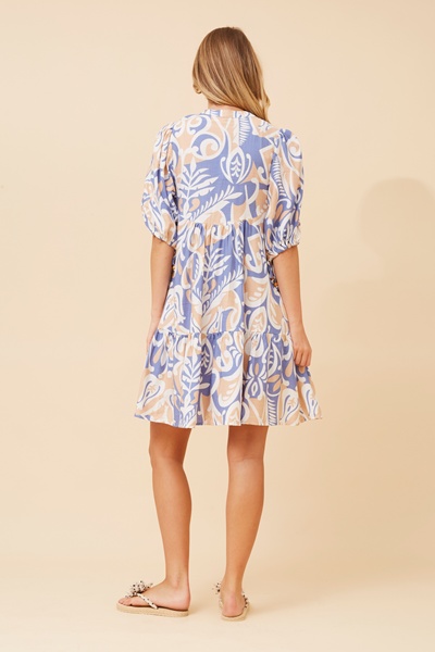 JAVANA ABSTRACT PRINT DRESS