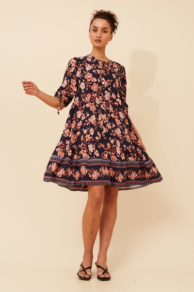 JAVANA FLORAL PRINT DRESS