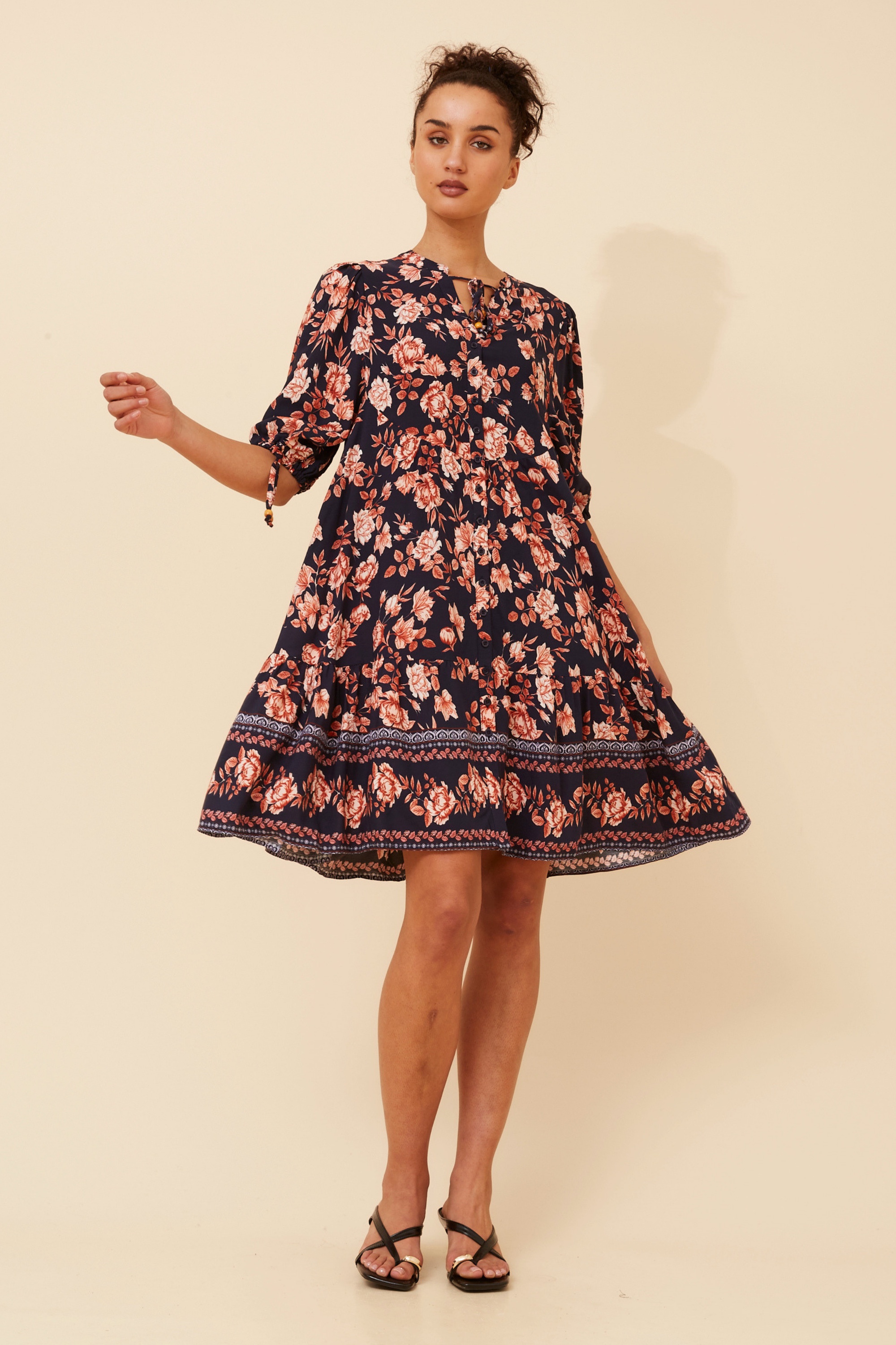 JAVANA FLORAL PRINT DRESS